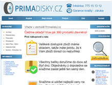 Tablet Screenshot of prima-disky.cz